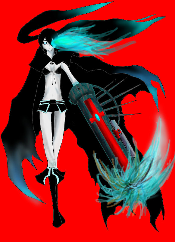 black rock shooter (black rock shooter) drawn by hiyoko_(hiyokonnyaku)