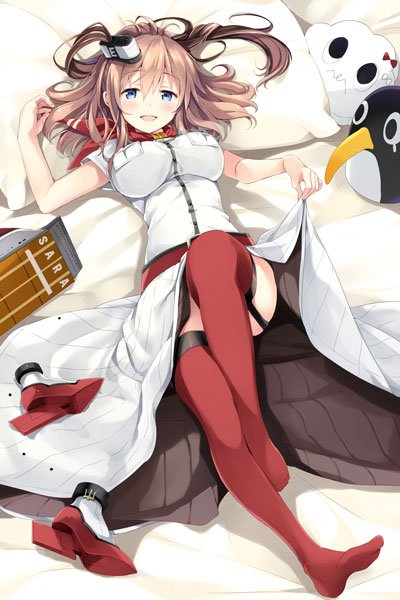 saratoga, failure penguin, and miss cloud (kantai collection) drawn by natsume_eri