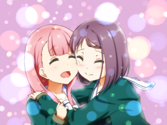 kamiki mikami and hiiragi tsubomi (22/7) drawn by igashiko
