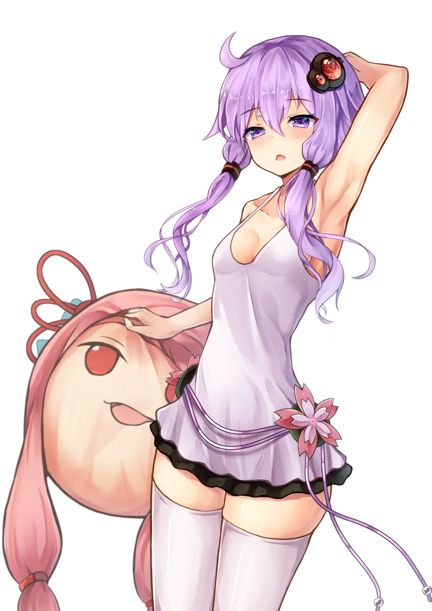 yuzuki yukari and kotonoha akane (vocaloid and 1 more) drawn by se-u-ra