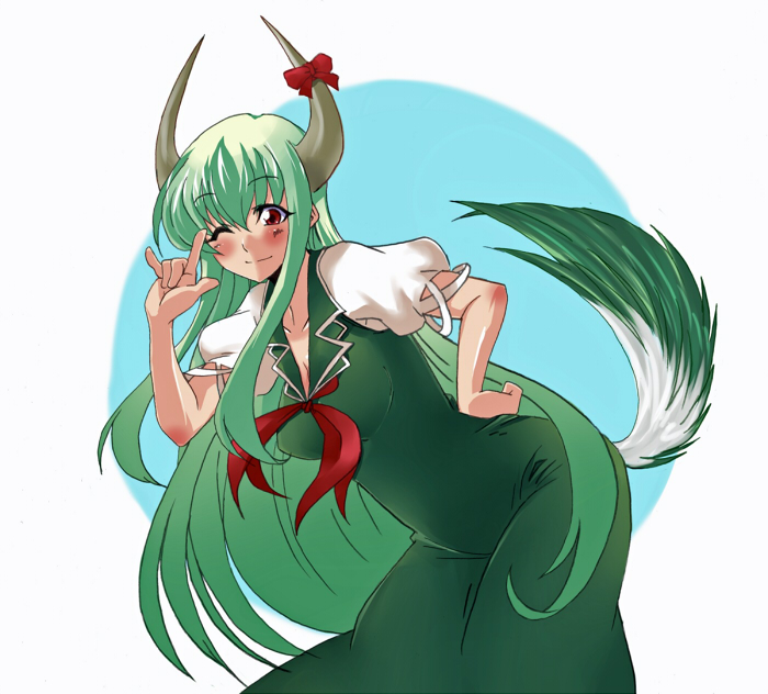 kamishirasawa keine and ex-keine (touhou) drawn by ooike_teru