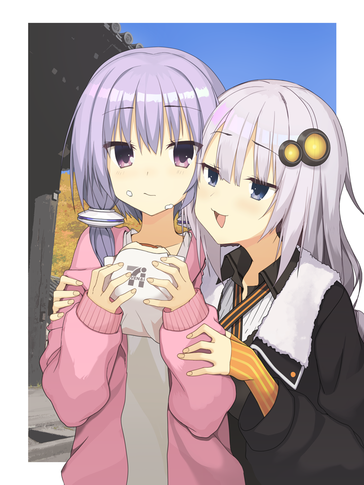 yuzuki yukari and kizuna akari (vocaloid and 2 more) drawn by hokkana