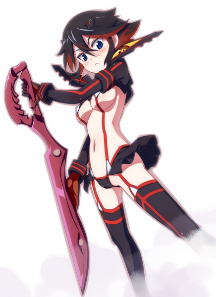 matoi ryuuko and senketsu (kill la kill) drawn by caryo and nanashino