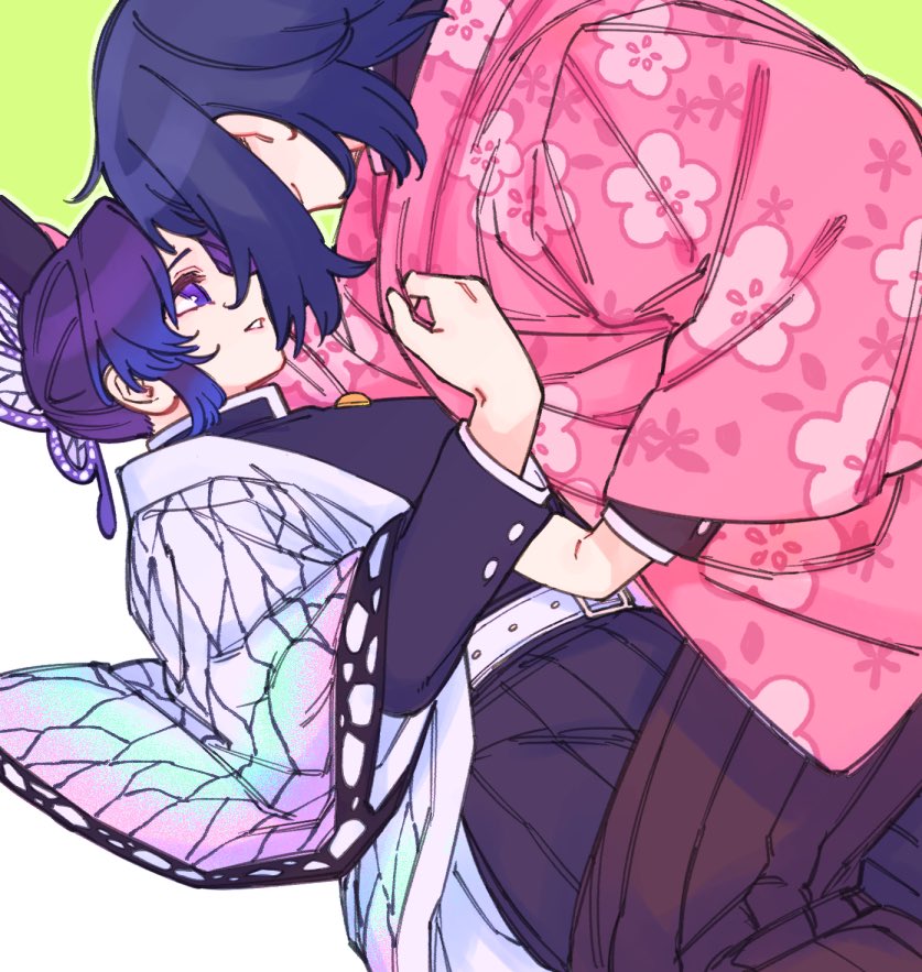 kochou shinobu and makomo (kimetsu no yaiba) drawn by pome05