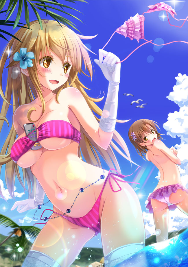 misaka mikoto and shokuhou misaki (toaru majutsu no index and 1 more) drawn by takanashi_haruto