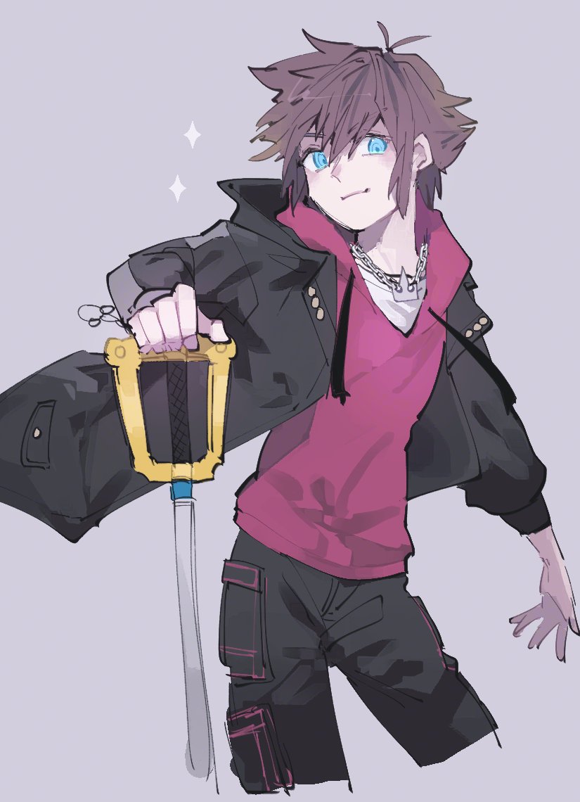 sora (kingdom hearts and 1 more) drawn by sprout198