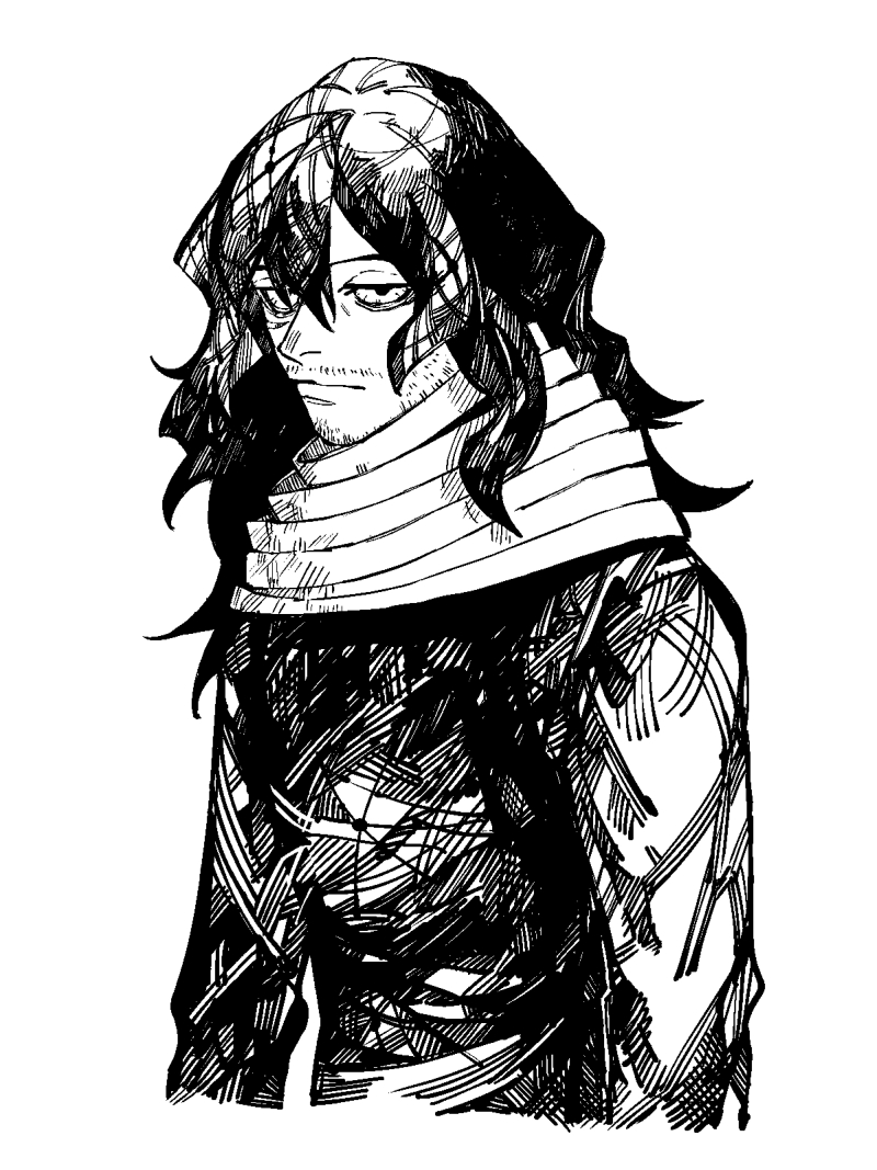 aizawa shota (boku no hero academia) drawn by engawaji
