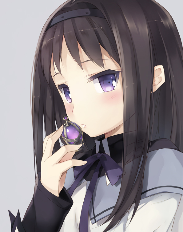 akemi homura (mahou shoujo madoka magica) drawn by nyanya