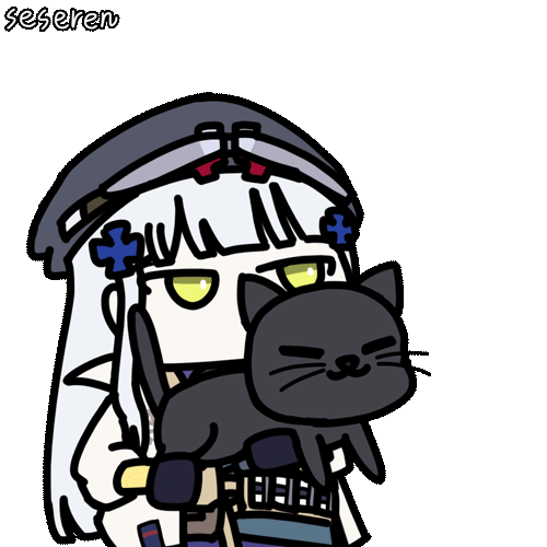 hk416 and clukay (girls' frontline and 1 more) drawn by seseren
