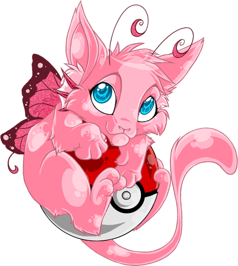 mew and numa (original and 1 more) drawn by darkuangel