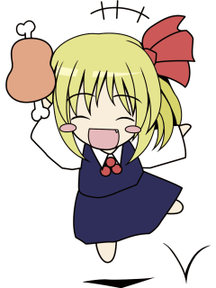 rumia, yamato suzuran, and waha (touhou and 1 more)