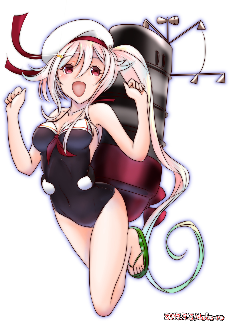 harusame (kantai collection) drawn by moke_ro