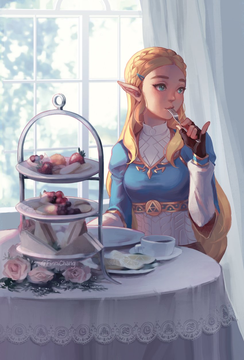 princess zelda (the legend of zelda and 1 more) drawn by finni_chang