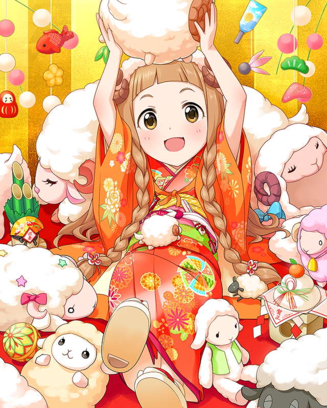 ichihara nina (idolmaster and 1 more) drawn by annindoufu_(oicon)