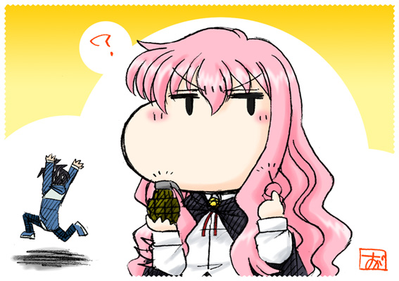 louise francoise le blanc de la valliere and hiraga saito (zero no tsukaima)