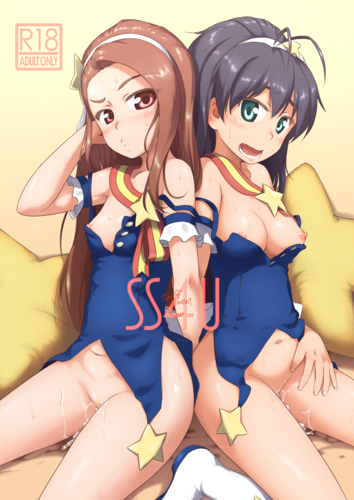 minase iori and ganaha hibiki (idolmaster) drawn by ttomm