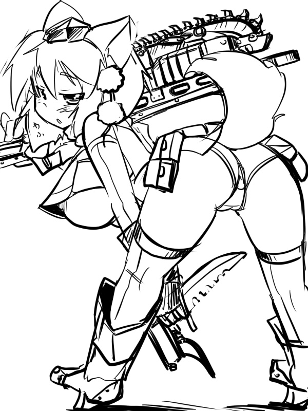 inubashiri momiji (touhou and 1 more) drawn by okiraku_nikku