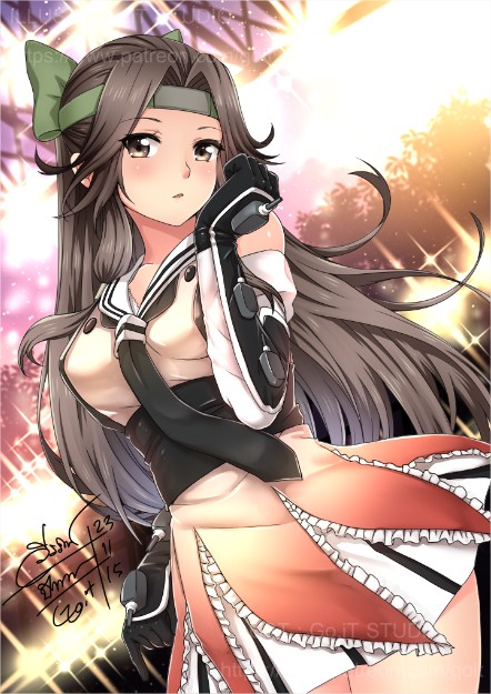 jintsuu and jintsuu kai ni (kantai collection) drawn by go-it