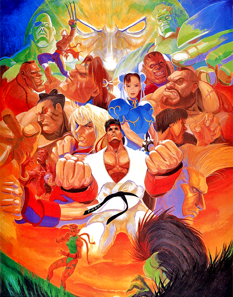 chun-li, cammy white, ryu, ken masters, zangief, and 12 more (street fighter and 1 more) drawn by dai-chan