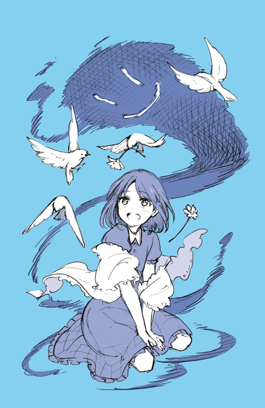 kuruoka tsubaki and pale rider (fate and 1 more) drawn by isshoku_(shiki)