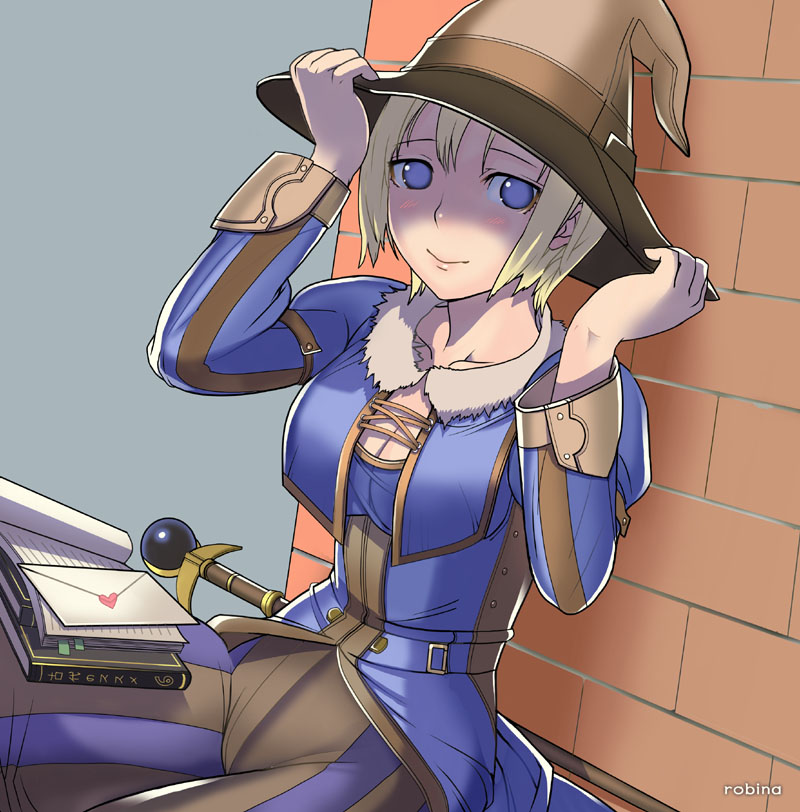 adventurer and black mage (final fantasy and 1 more) drawn by robina