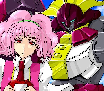 anya alstreim and modred (code geass) drawn by reno-kichi