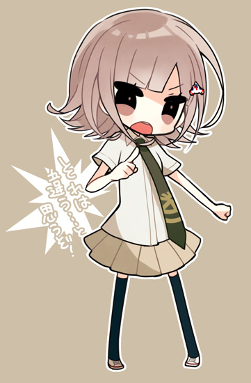 nanami chiaki and hinata hajime (danganronpa and 2 more) drawn by akebi_(kakororo)