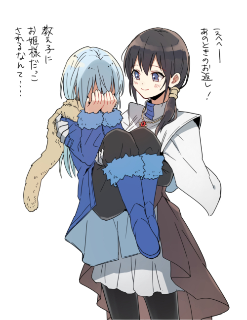rimuru tempest and chloe aubert (tensei shitara slime datta ken) drawn by shake_sawa