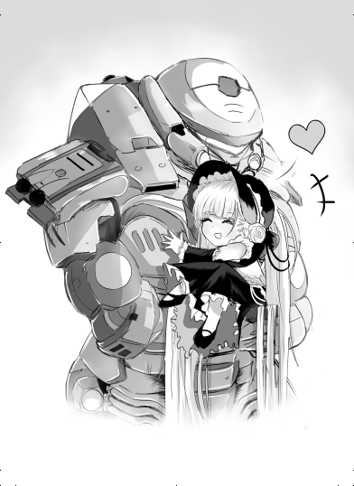 commander, little formidable, and power armor commander (azur lane) drawn by tmo88