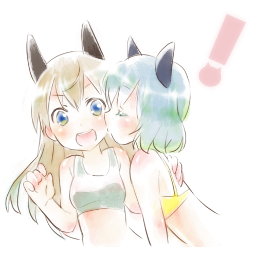 sanya v. litvyak and eila ilmatar juutilainen (world witches series and 1 more) drawn by yamori_(stom)