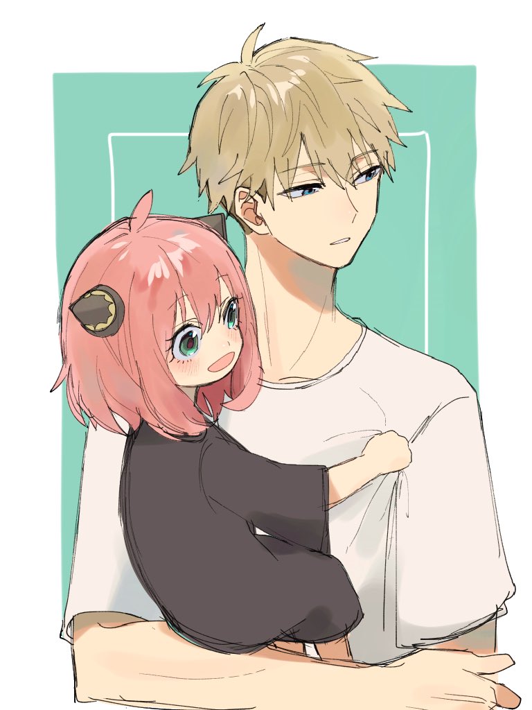 anya and twilight (spy x family) drawn by porucheee