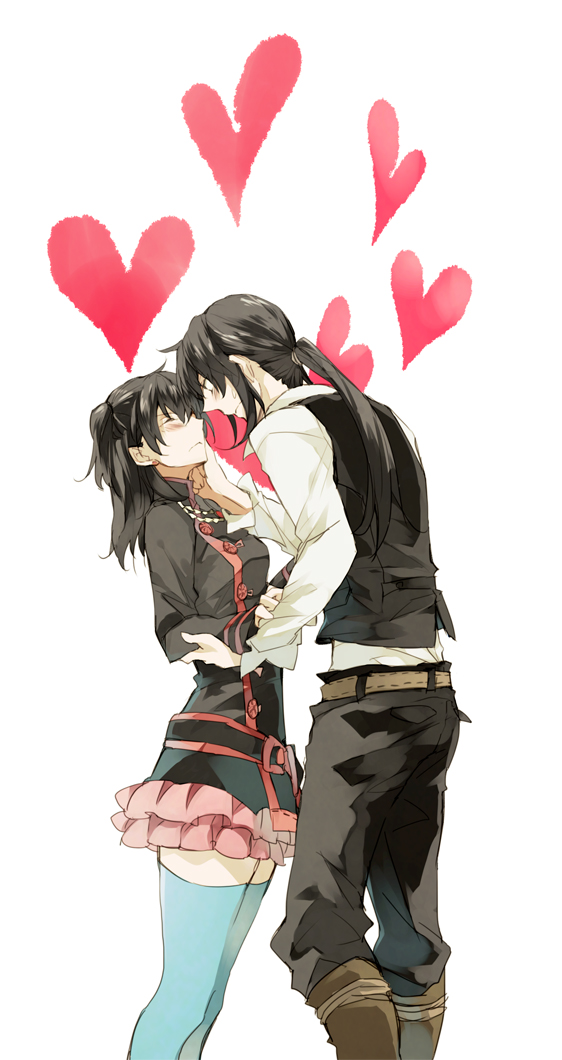 lenalee lee and kanda yuu (d.gray-man) drawn by yone_(kaguudou)