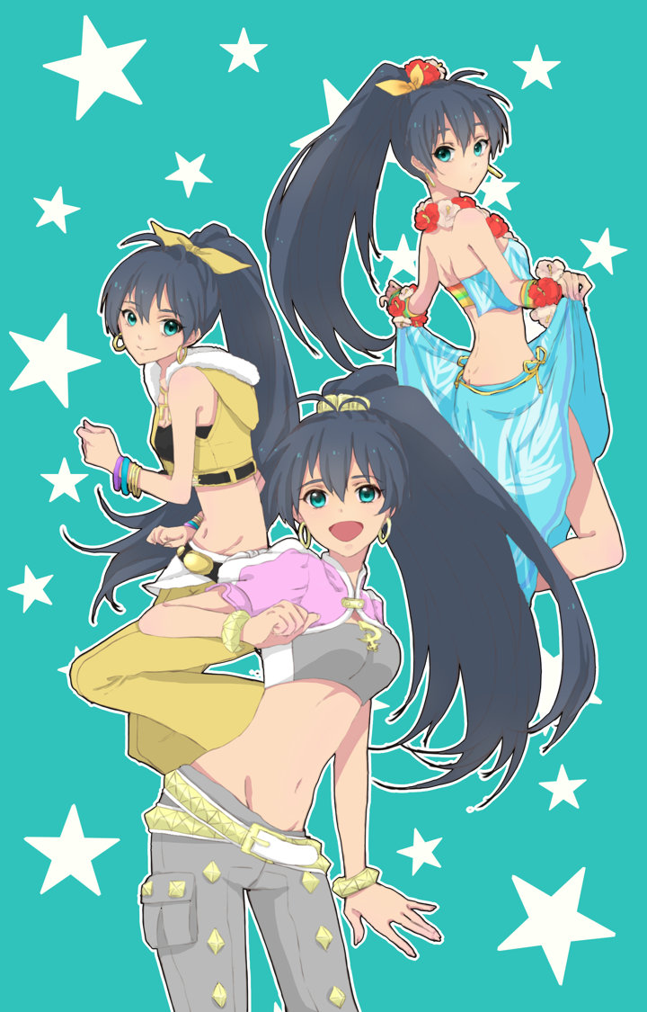 ganaha hibiki (idolmaster and 2 more) drawn by mizuta_mari