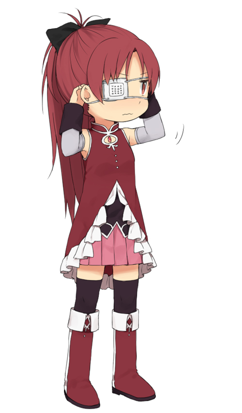 sakura kyoko (mahou shoujo madoka magica) drawn by tsuduya_(knt31)