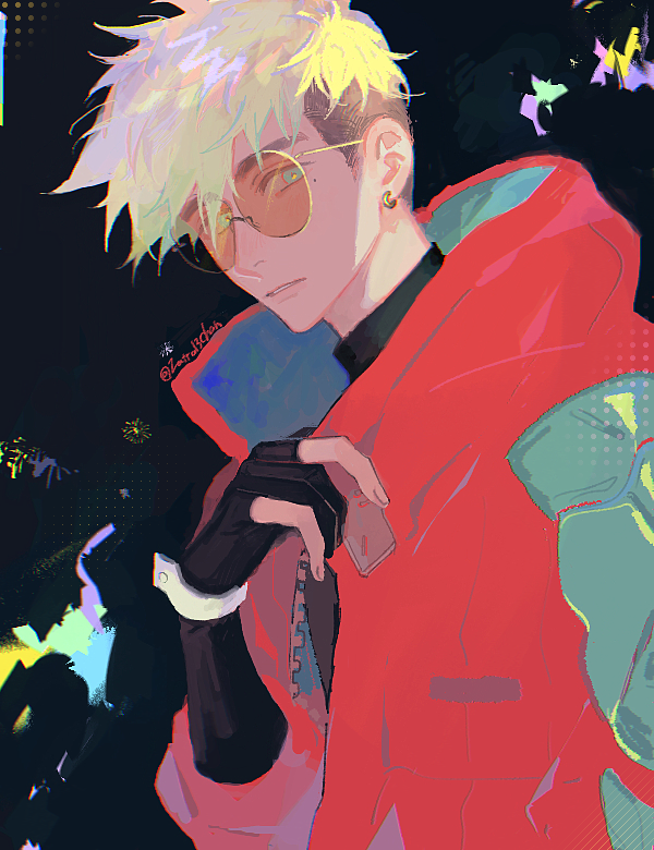 vash the stampede (trigun and 1 more) drawn by yu_(zatta13chan)