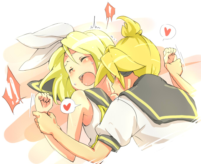 kagamine rin and kagamine len (vocaloid) drawn by ma_(2ql)