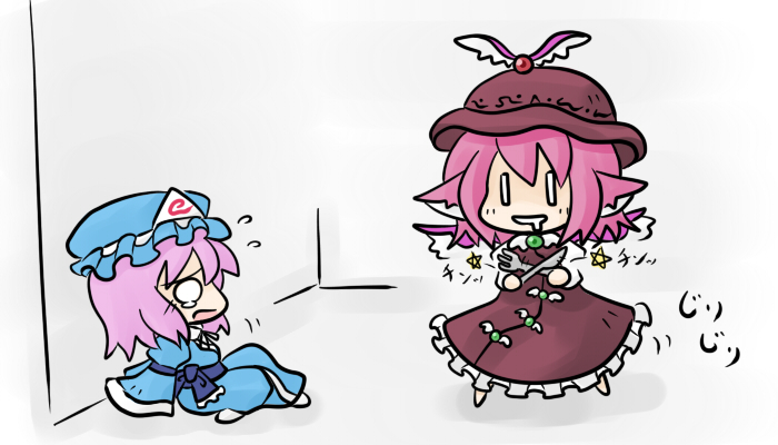 saigyouji yuyuko and mystia lorelei (touhou) drawn by yanagi_(nurikoboshi)