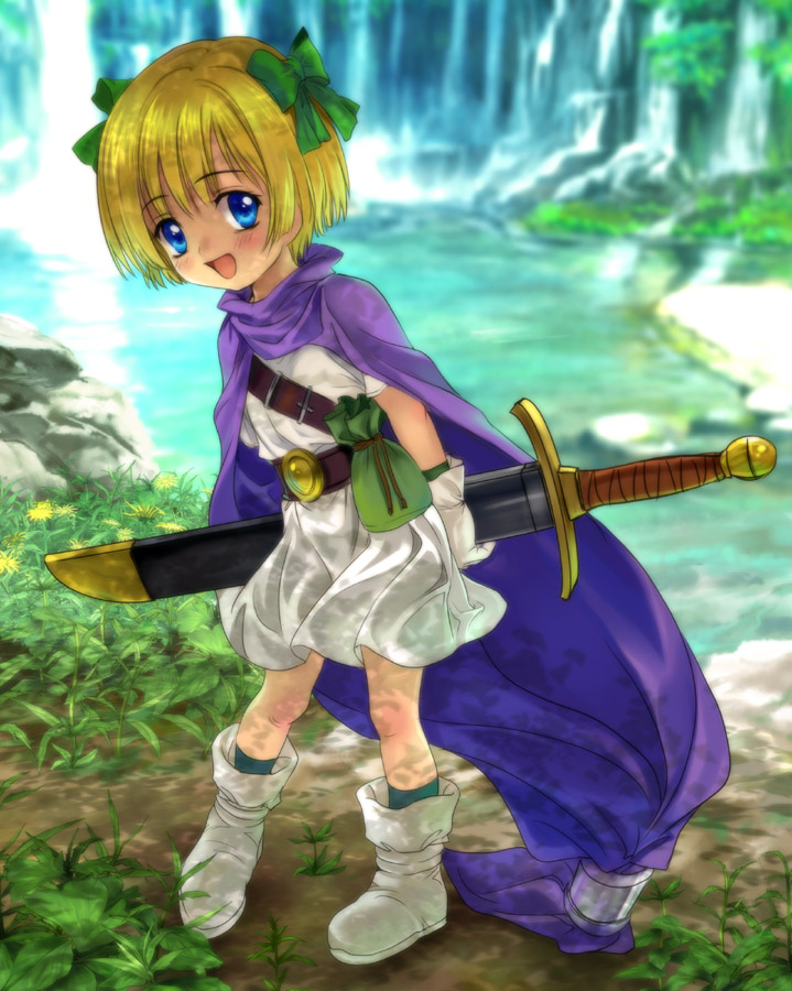 hero's daughter (dragon quest and 1 more) drawn by mutsuki_(moonknives)