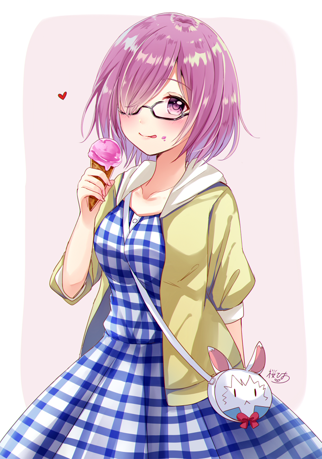 mash kyrielight and fou (fate and 1 more) drawn by sakura_hiyori