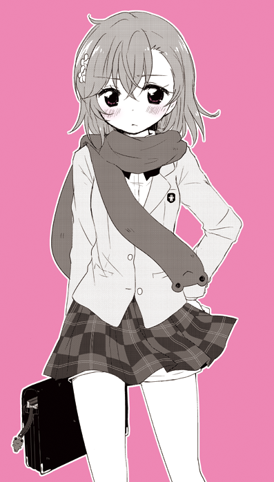 misaka mikoto and gekota (toaru majutsu no index and 1 more) drawn by nae_(rno)