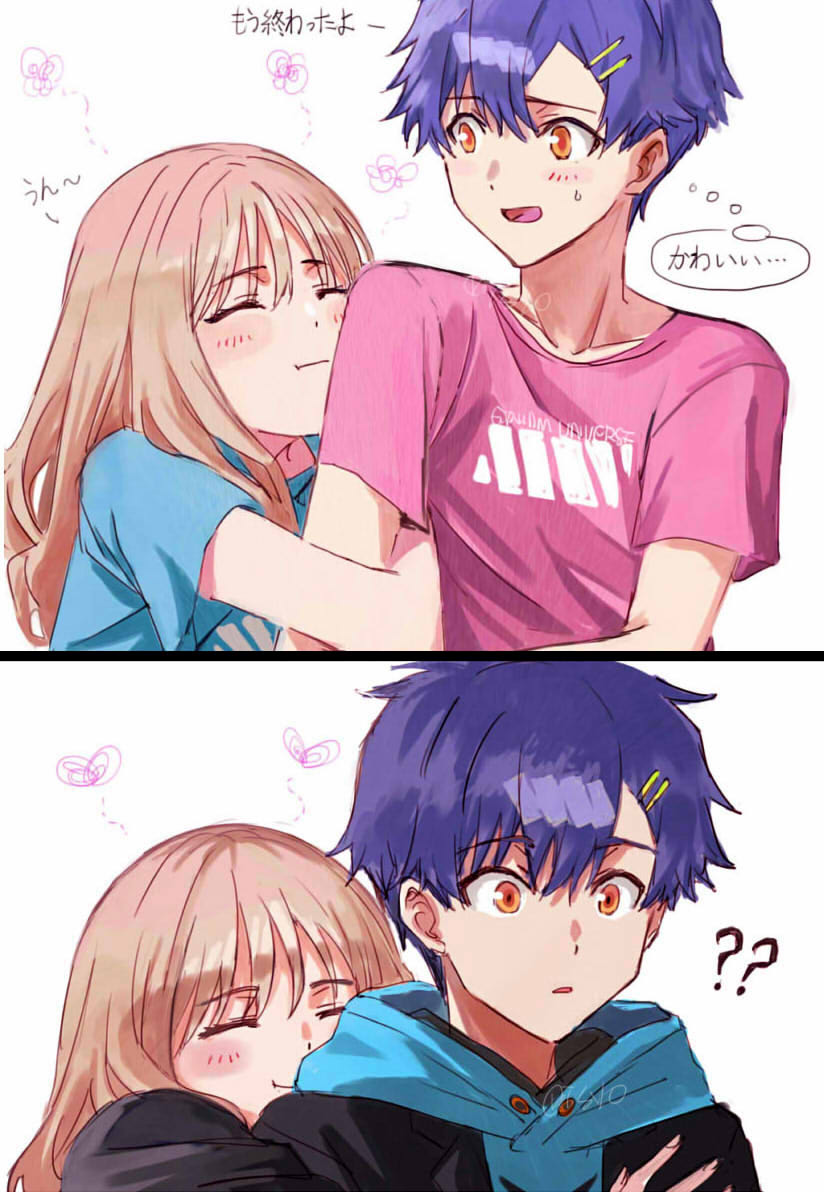 minami yume and asanaka yomogi (gridman universe and 1 more) drawn by risyo