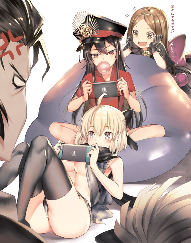 okita souji, oda nobunaga, hijikata toshizou, and chacha (fate and 2 more) drawn by teddypocky