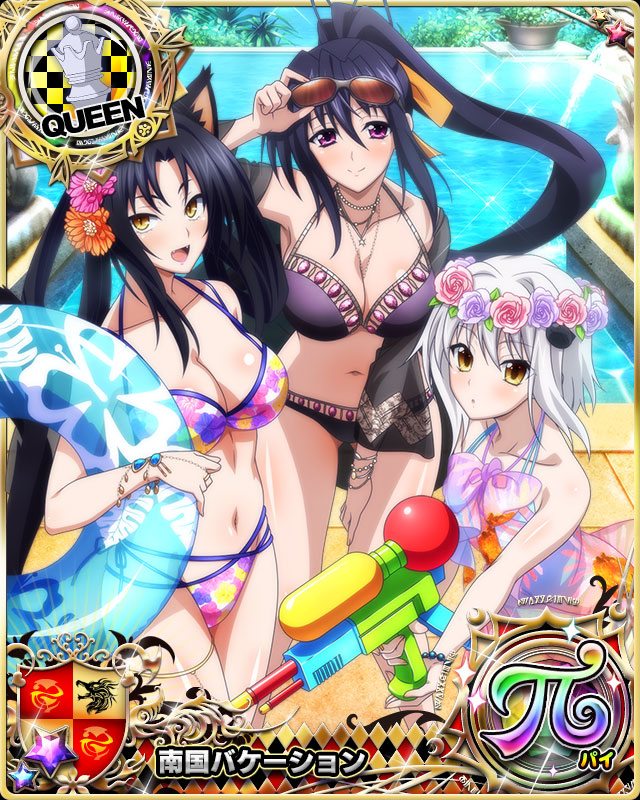 himejima akeno, kuroka, and toujou koneko (high school dxd and 1 more)