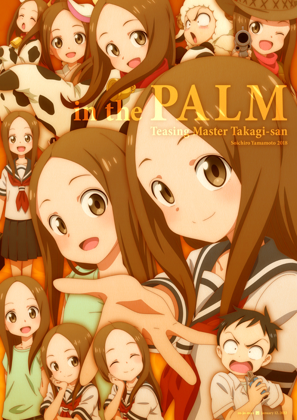 takagi-san and nishikata (karakai jouzu no takagi-san) drawn by zo-jo-man