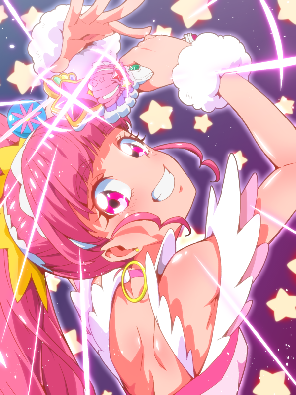 hoshina hikaru and cure star (precure and 1 more) drawn by tj-type1