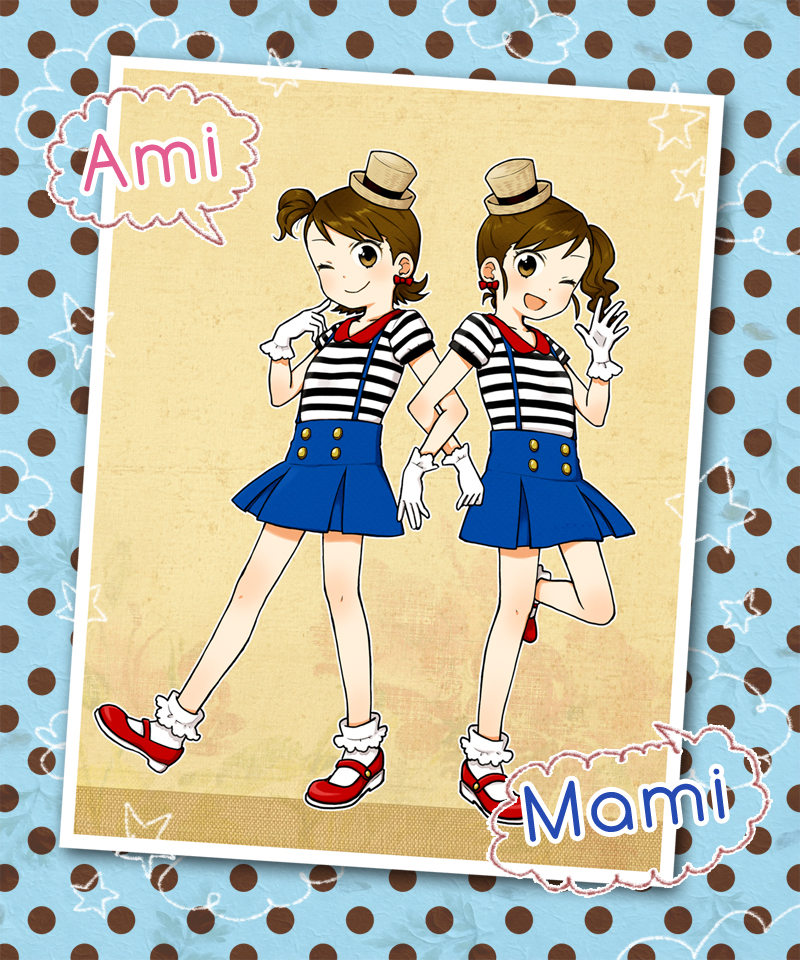 futami mami and futami ami (idolmaster) drawn by hanatsuka