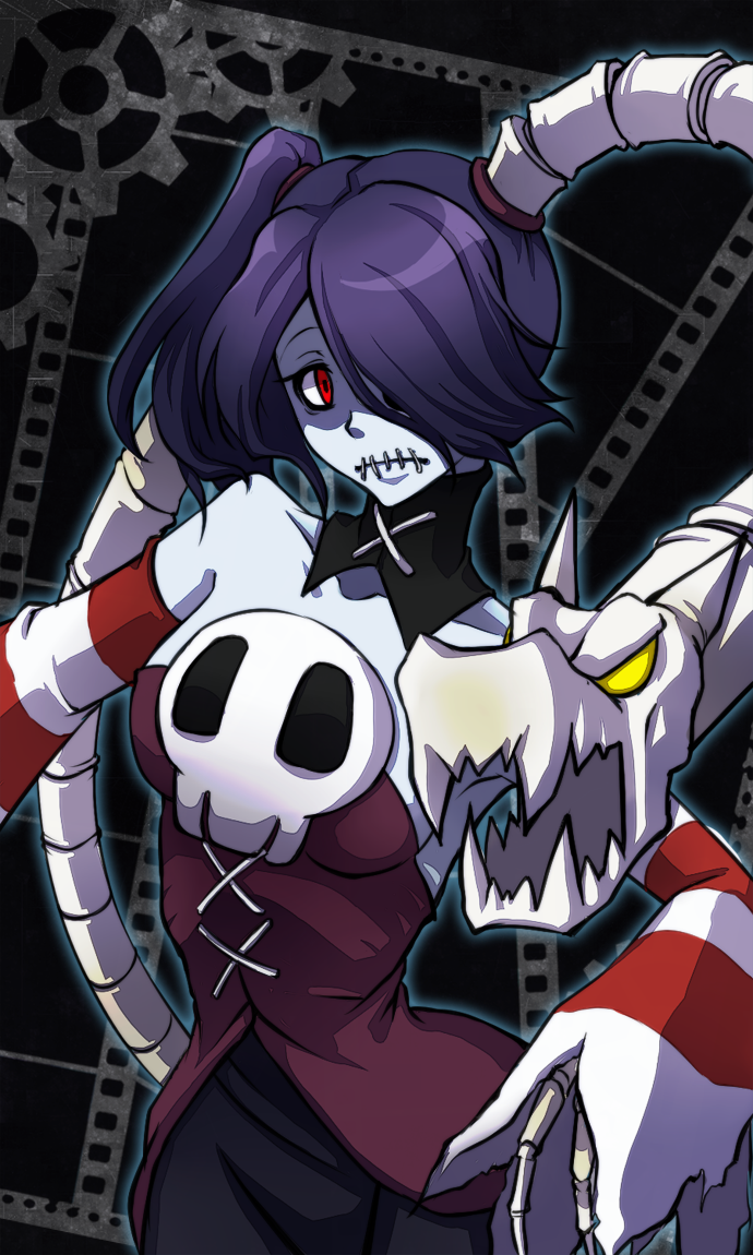 squigly and leviathan (skullgirls) drawn by arinko_(arin_pv)