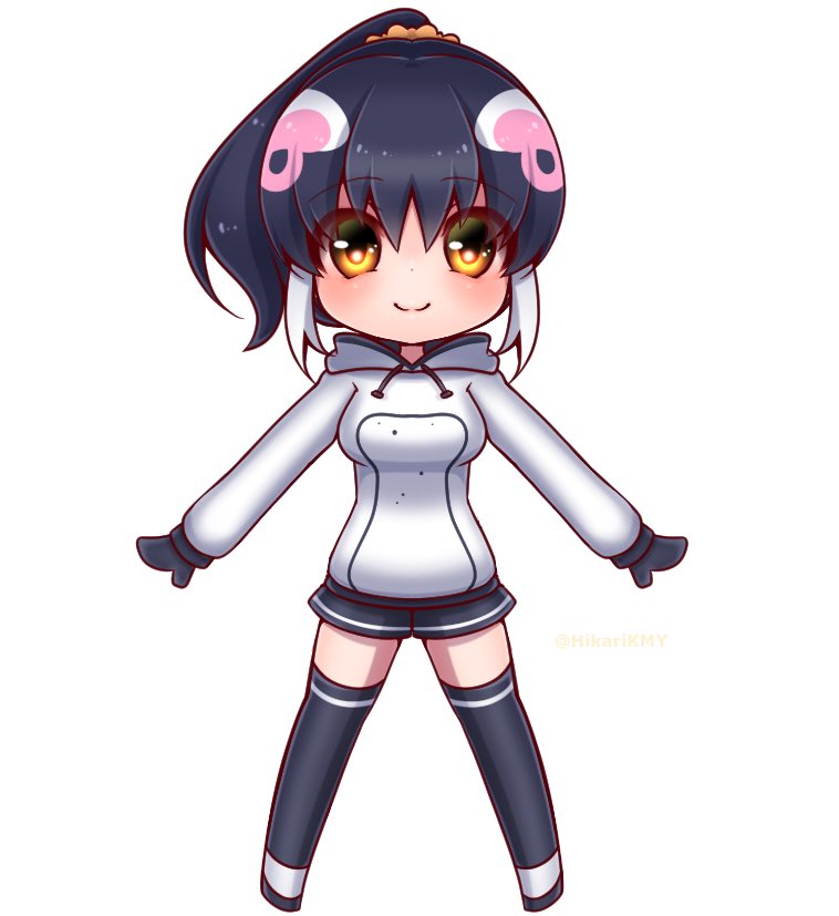 african penguin (kemono friends and 1 more) drawn by hikarikmy