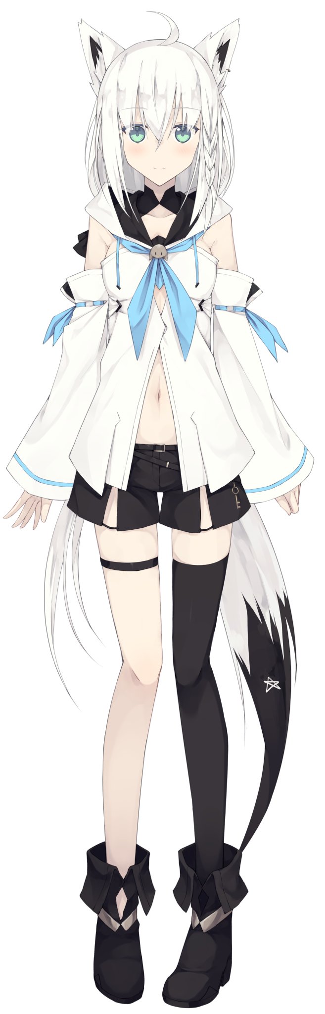 shirakami fubuki (hololive) drawn by nagishiro_mito