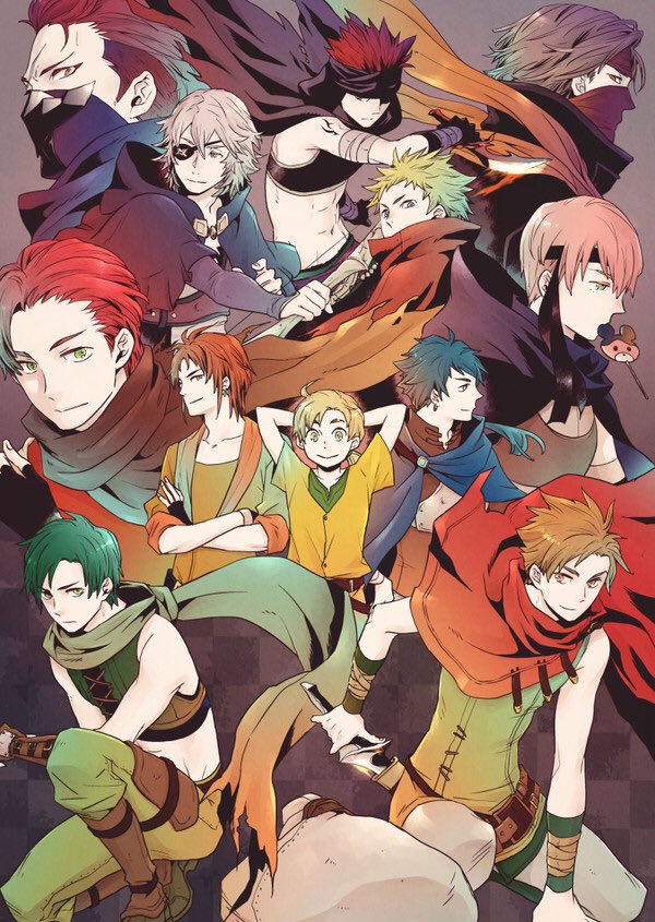 niles, sothe, saizo, jaffar, gaius, and 7 more (fire emblem and 10 more) drawn by asao_(sakuya)